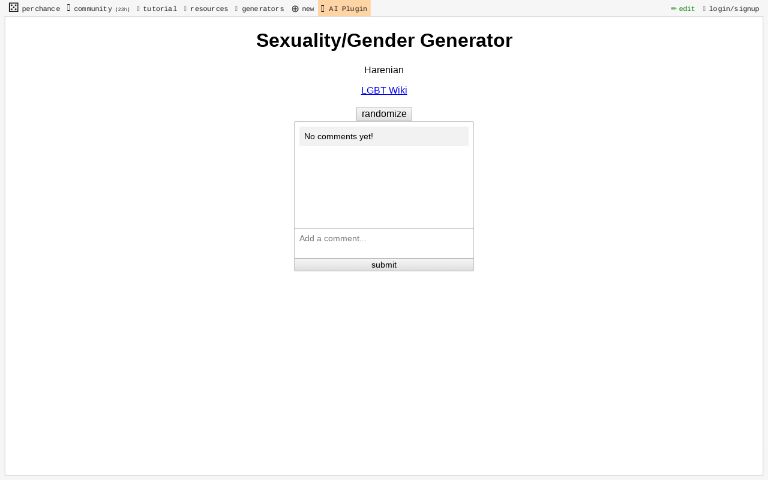 Sexualitygender Generator 3152