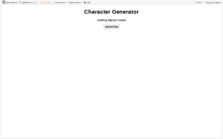 character generator creative writing