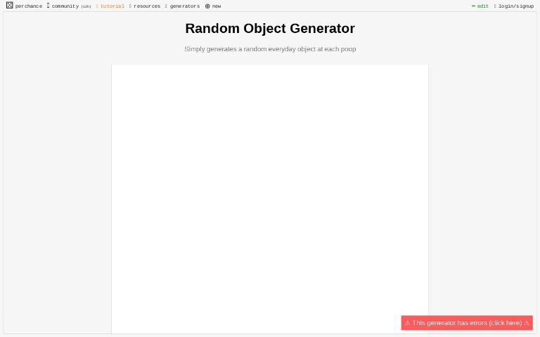 Random Object Generator