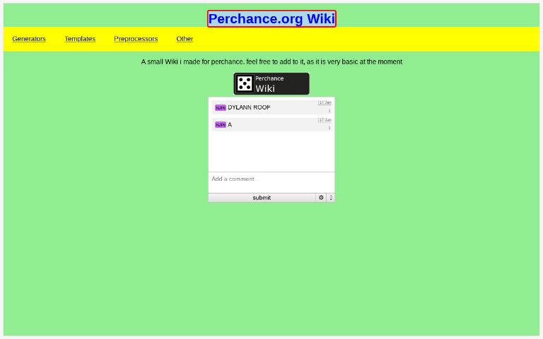 Perchance.org Wiki ― Perchance Generator