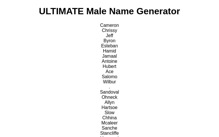 ultimate-male-name-generator