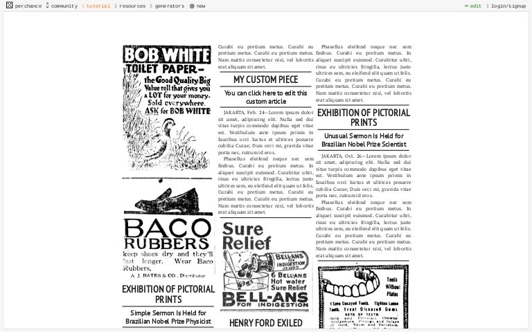 newspaper-multi-column-template-perchance-generator