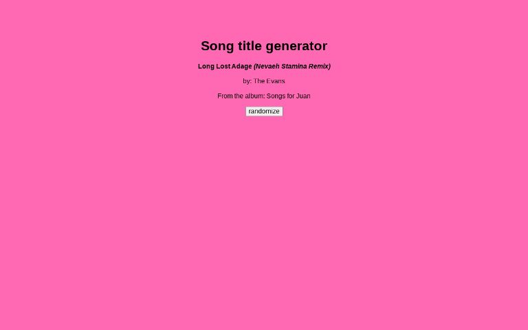 song-title-generator