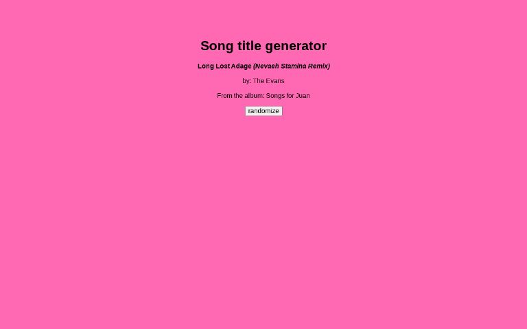 song-title-generator