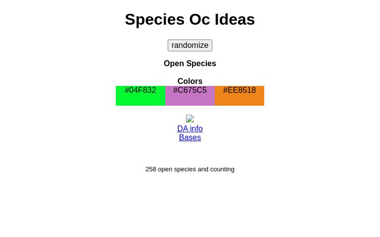 species-oc-ideas-perchance-generator