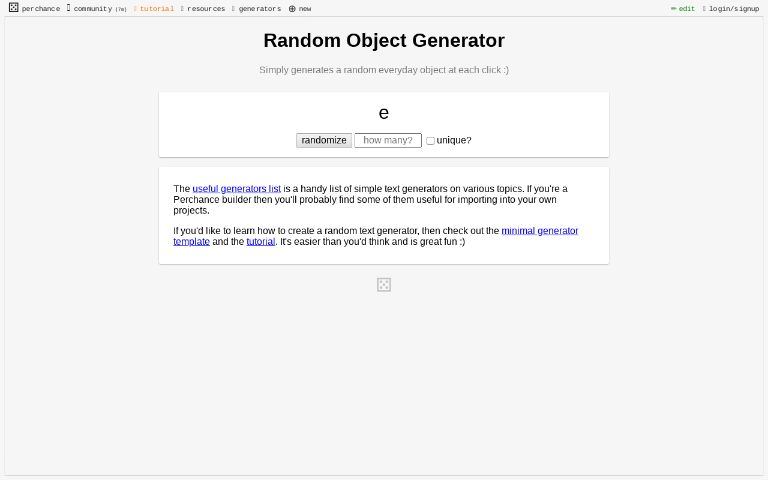 Random Object Generator