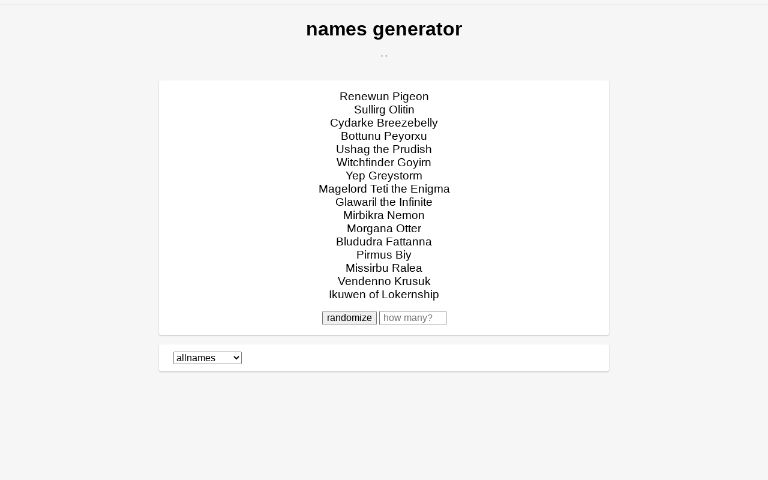 names-generator