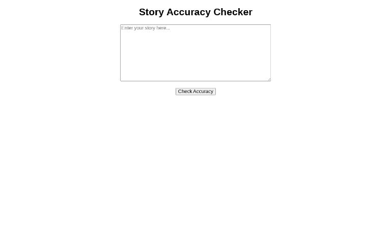 Story Accuracy Checker ― Perchance Generator