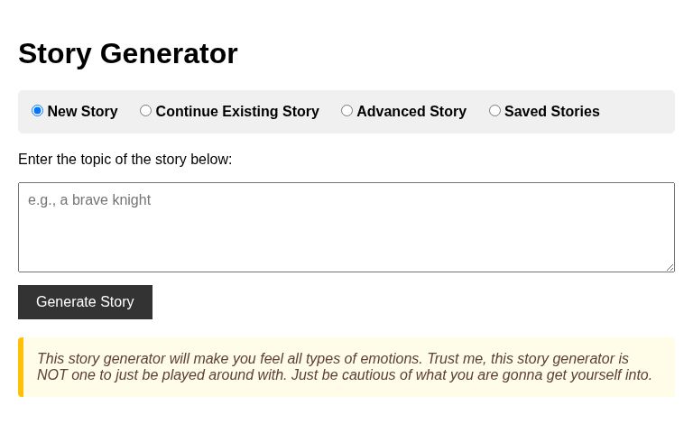 Story Generator
