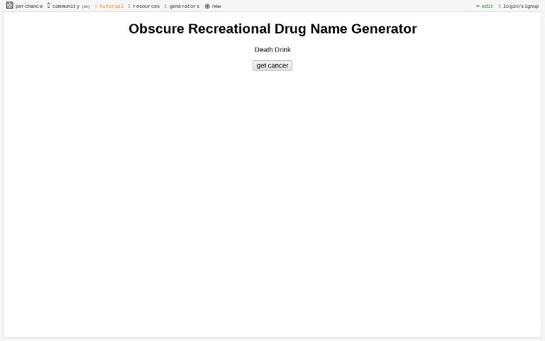 obscure-recreational-drug-name-generator