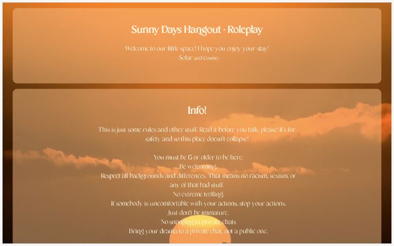 sunny-days-hangout-roleplay