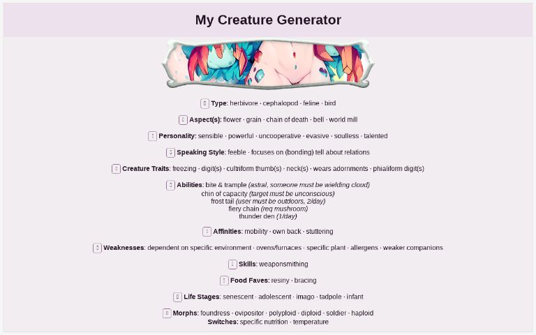 my-creature-generator-perchance