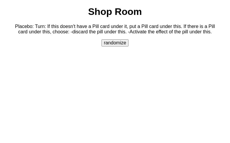 Shop Room ― Perchance Generator