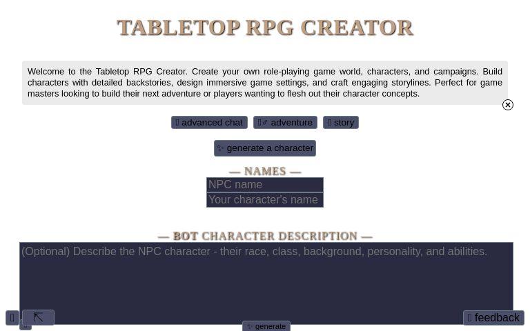 AI Chat & Roleplay (online, free, no sign-up, unlimited)