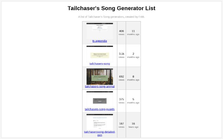 tailchaser-s-song-generator-list