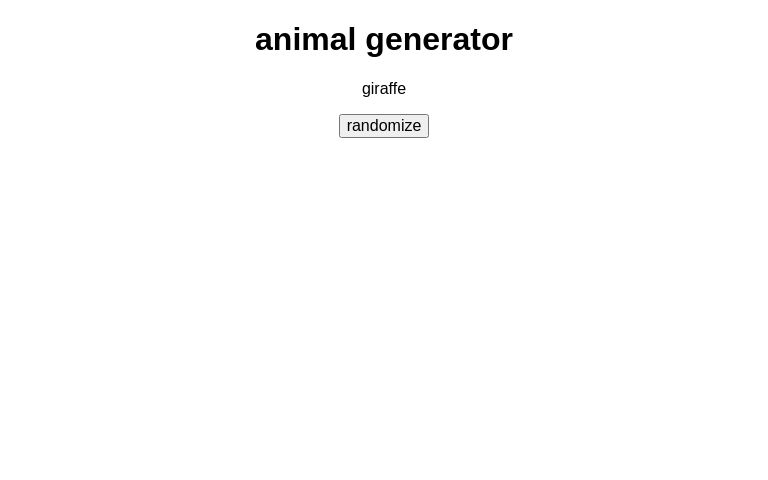 animal generator
