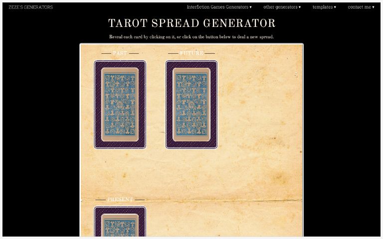 Tarot Spread Generator