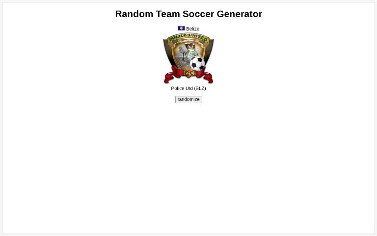 random-team-soccer-generator