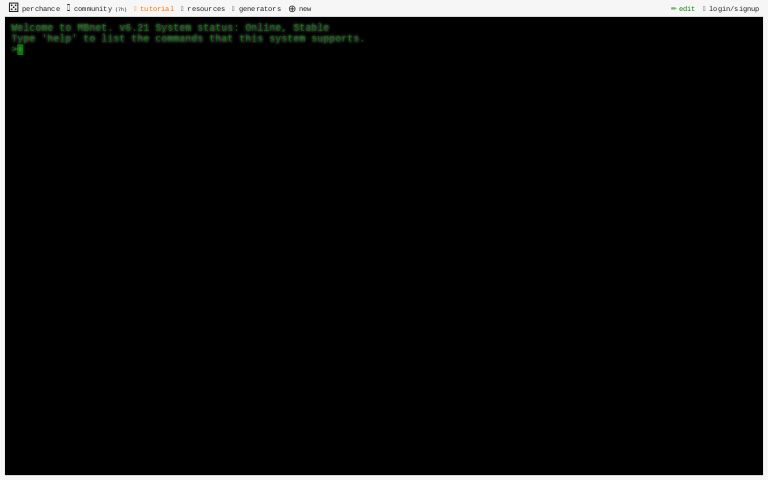 Interative Terminal Template ― Perchance Generator