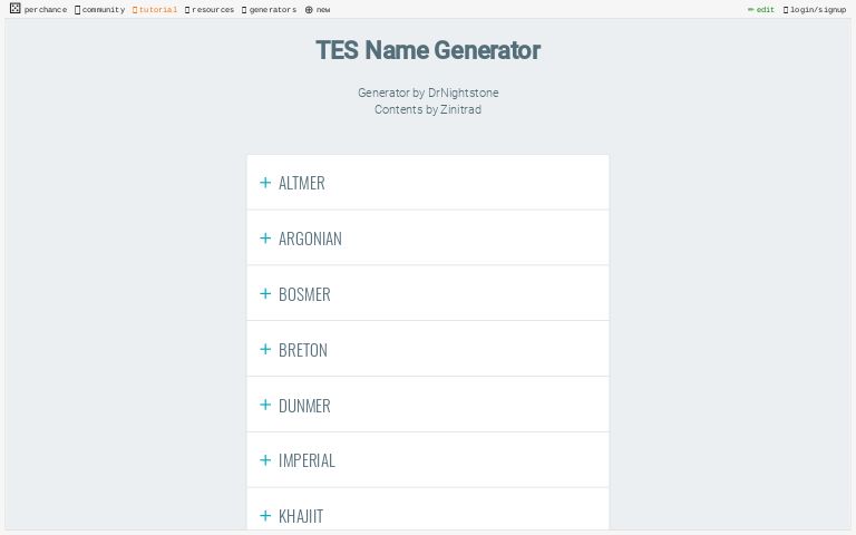 Tes Name Generator Perchance