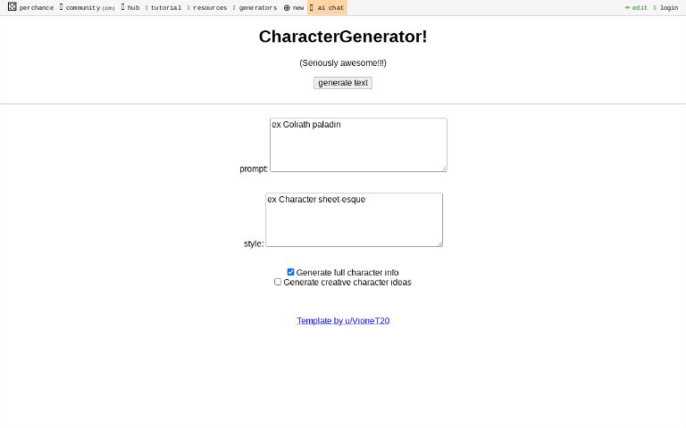 CharacterGenerator!