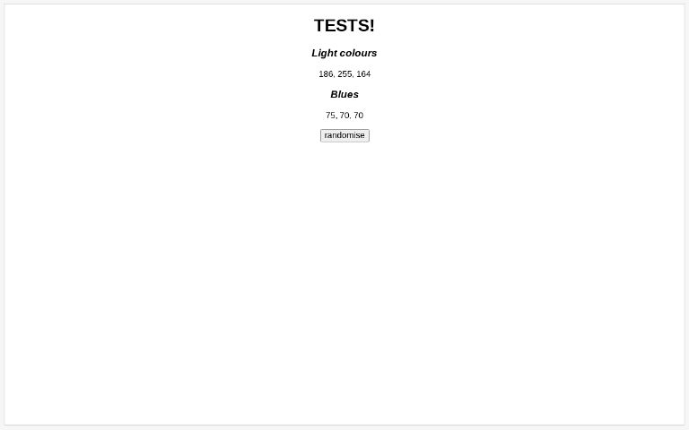 TESTS! ― Perchance Generator