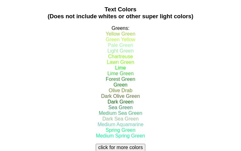 Text Colors ― Perchance Generator