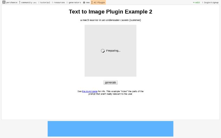 Text to Image Plugin Example 2