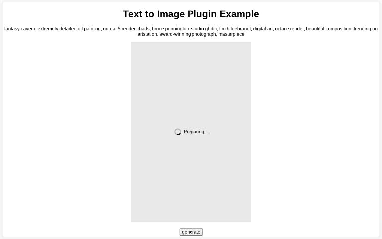 Text to Image Plugin Example