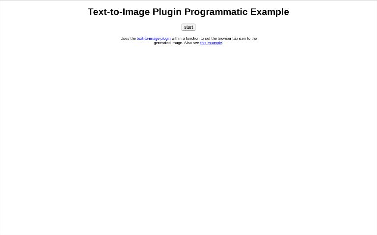Text-to-Image Plugin Programmatic Example