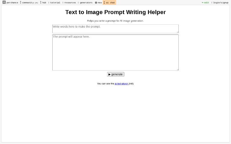 Text to Image Prompt Writing Helper ― Perchance Generator