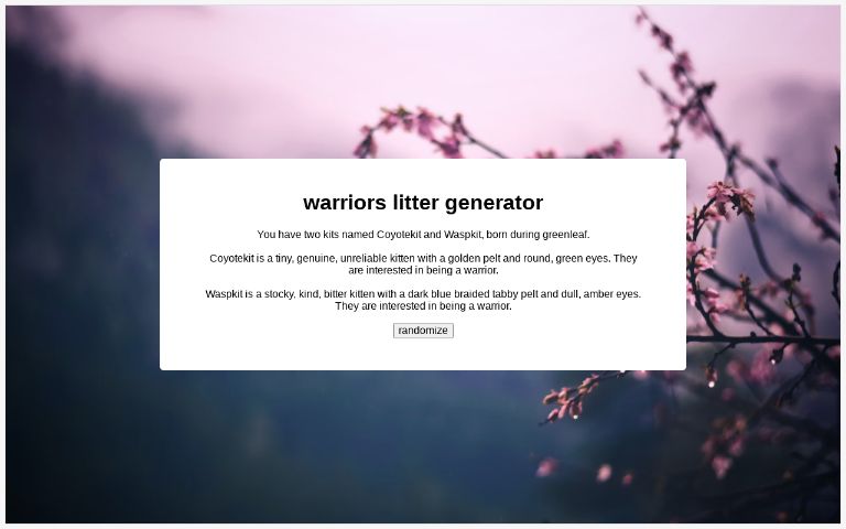 litter theme generator