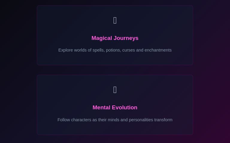 TRANSFORMATION TALES ― Perchance Generator