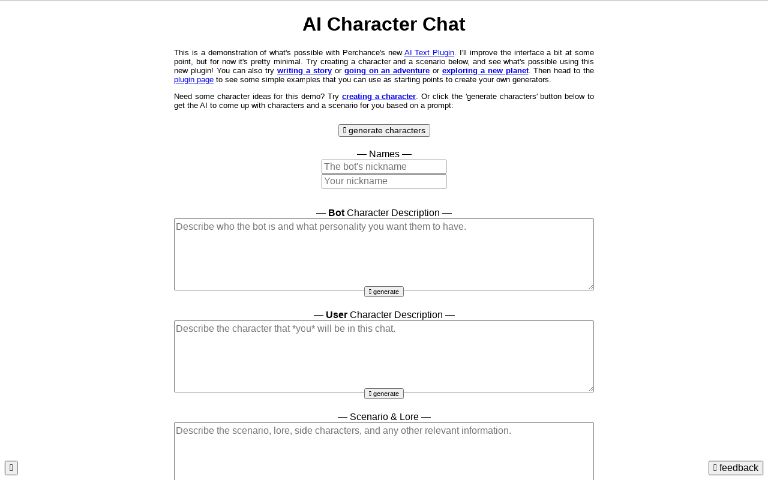 AI Chat & Roleplay (free, no sign-up, fast, unlimited)