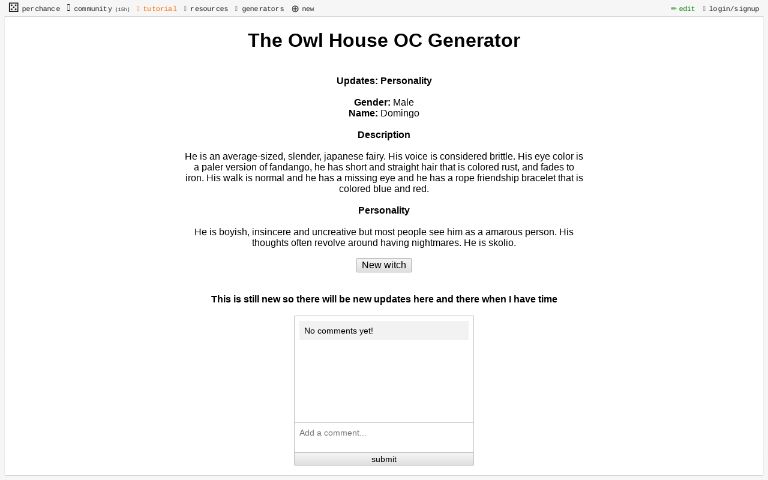 Owl House Name Generator