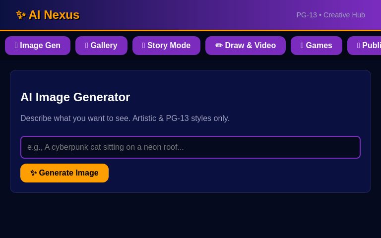 AI Nexus ― Perchance Generator