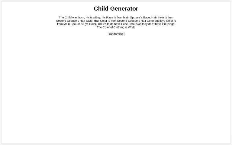 Child Generator