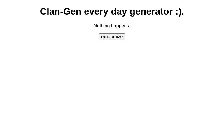 Clan-Gen every day generator :).
