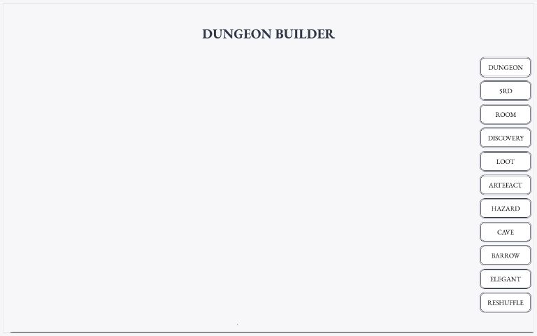 Dungeon Builder ― Perchance Generator