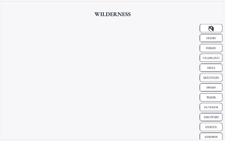 Wilderness ― Perchance Generator