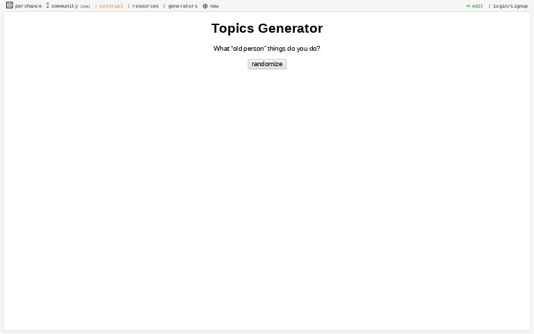 Topics Generator
