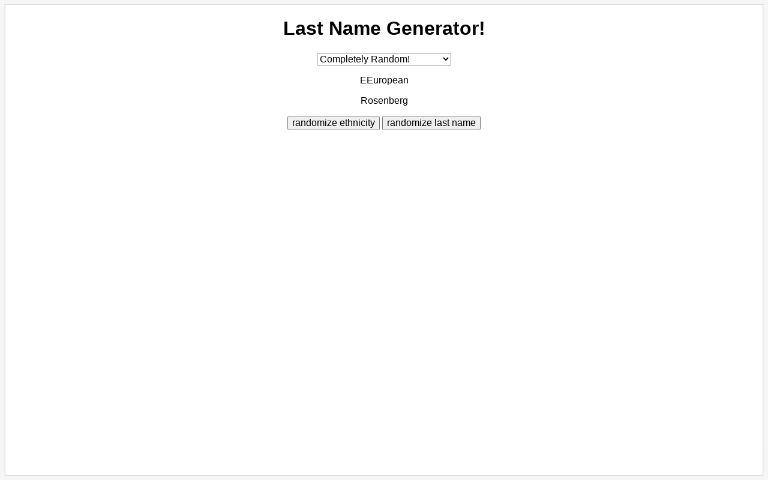 last-name-generator