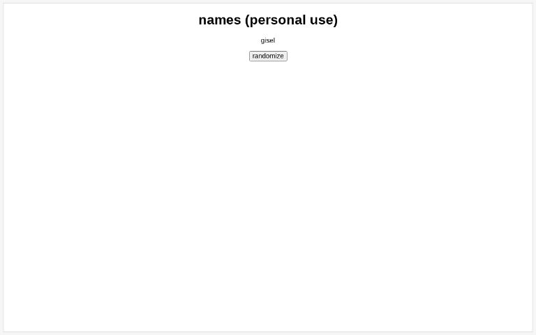 names-personal-use-perchance-generator