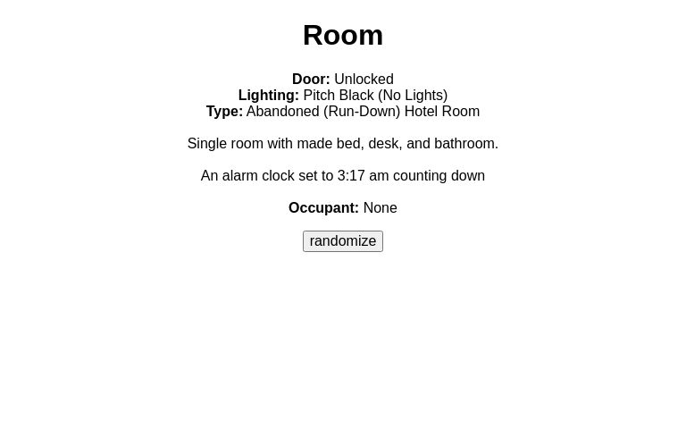 Room ― Perchance Generator