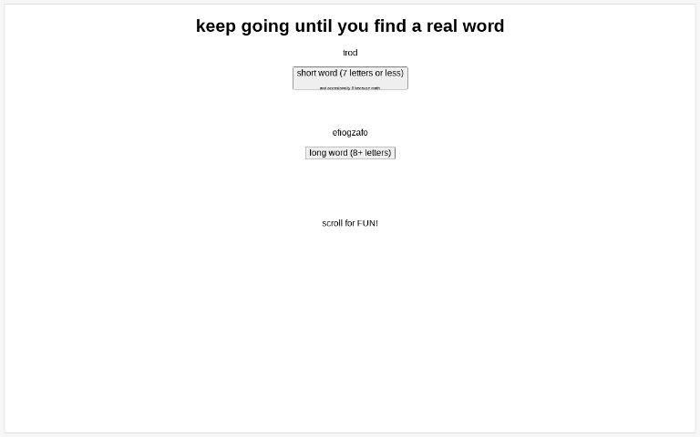 keep-going-until-you-find-a-real-word-perchance-generator