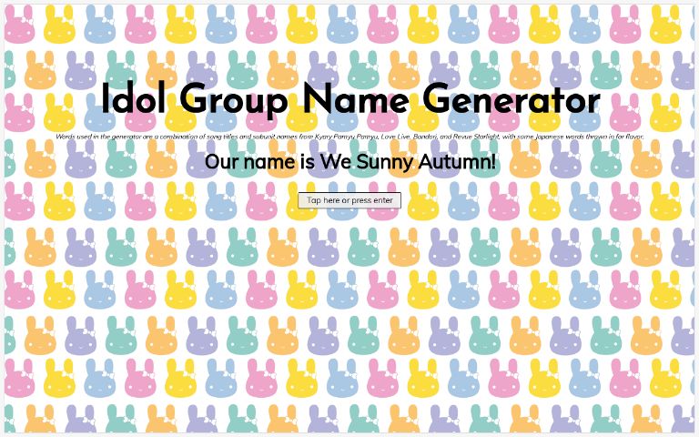 idol-group-name-generator