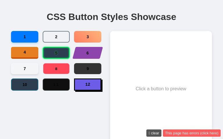 CSS Button Styles Showcase ― Perchance Generator