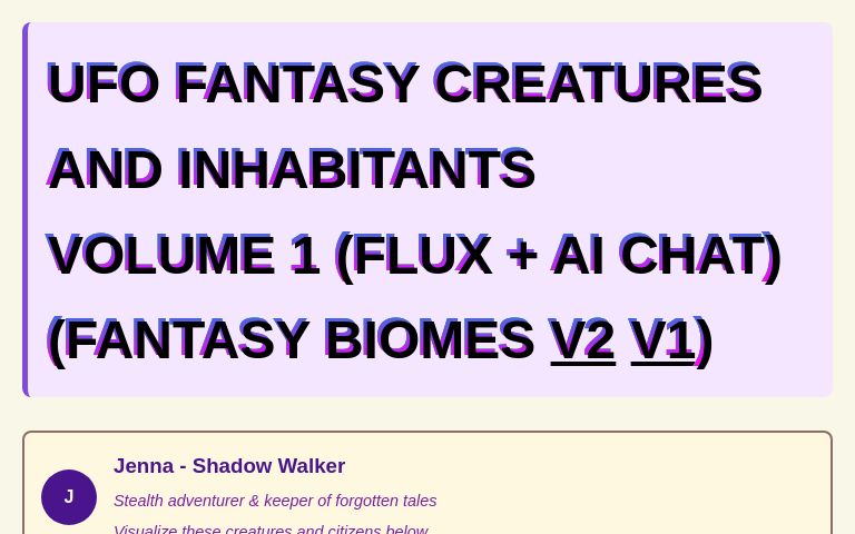 Elven Races ― Perchance Generator