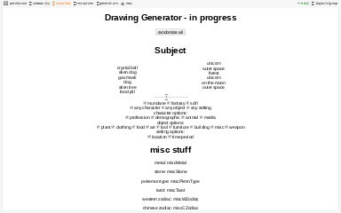 Drawing Generator - in progress ― Perchance