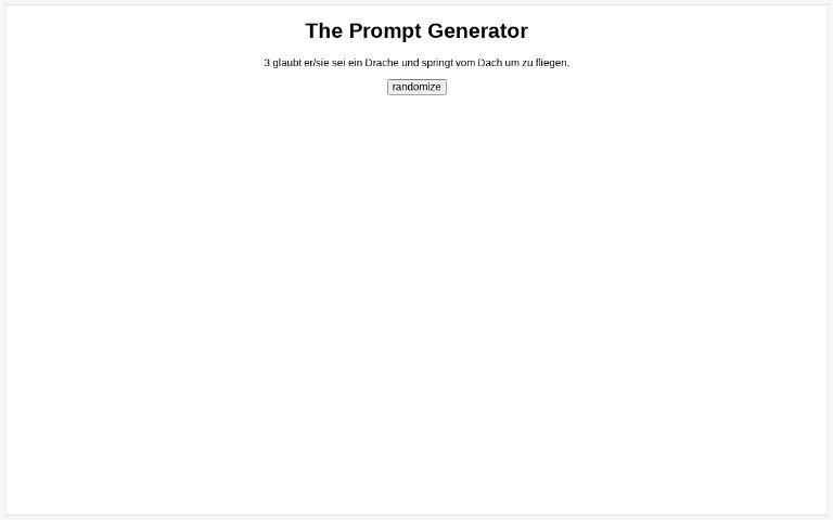 The Prompt Generator